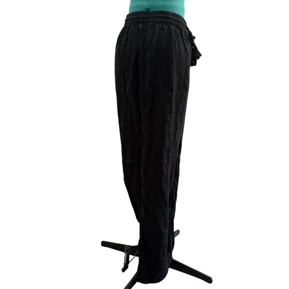 Volcom Womens Black Drawstring Waist Wide Leg Cotton Pants Plus Size 18W - Picture 3 of 16